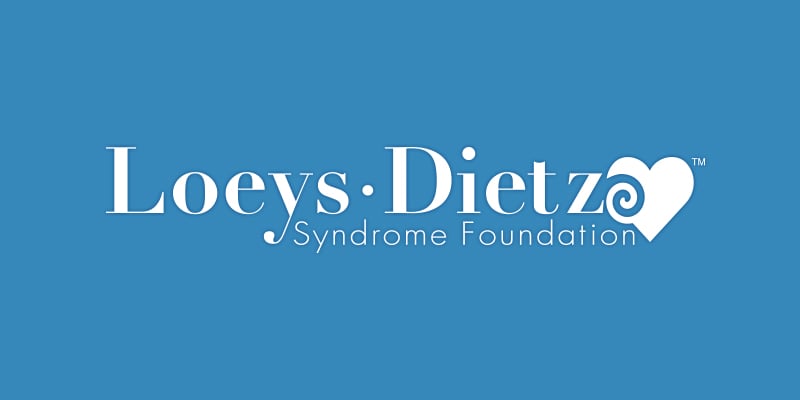 Loeys-Dietz Syndrome Foundation logo supporting awareness and research for genetic disorders