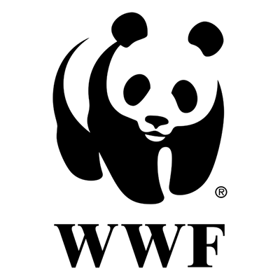 WWF logo featuring a black and white panda, symbolizing global wildlife conservation efforts